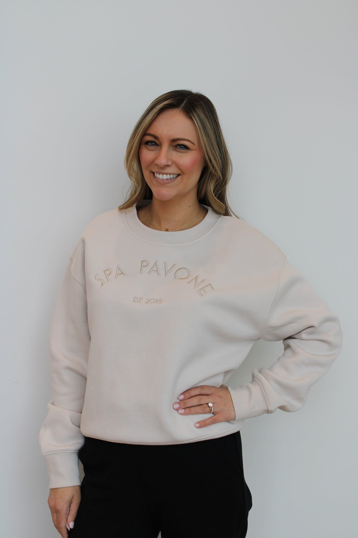 Spa Pavone Tan Crewneck